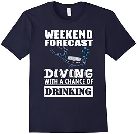 Men's scuba diving gifts- Scuba diving with chance of drinking 3XL Navy