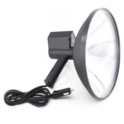 Azshine 12V 100W 8000LM HID 9 inch 240mm Handheld Light buit-in ballast and HID bulb for Camping Hunting Fishing Super Strong Light Spotlight Off Road