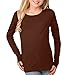 Kavio! Youth Crew Neck Long Sleeve Top Brown M