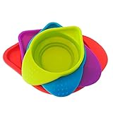 Measuring Cups - Best Set of 4 - Collapsible For Easy Storage with Easy Pour Spouts - Food Grade Silicone - For Dry Ingredients or Liquids - Nonstick, Microwave, Dishwasher Safe-Lifetime Guarantee