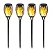 ChYoung 4 Pack Solar Lights, Waterproof Flickering Flames Torches Lights Outdoor Solar Spotlights Landscape Decoration LED Light for Garden Pathways Yard Patio
