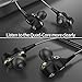 VitaVela 2019 new Universal Earphone/Ear Buds 3.5mm Stereo Headphones in-Ear Tangle Free Cable with Built-in Microphone Earbuds ，For iPhone iPod iPad Samsung Android Mp3 Mp4 and More smart phone-Blackthumb 2
