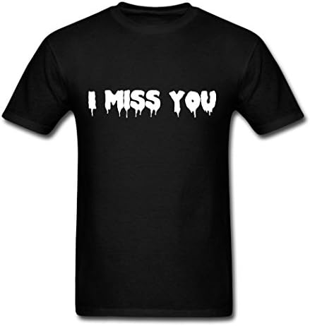 Sizi Men's I Miss You Cool Logo T Shirt Black XXXL