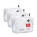Cableinthebay TSA Approved Clear Travel Toiletry Bag-Quart Sized with Zipper-Airport Airline Compliant Bag/Bottles-Men's/Women's 3-1-1 Kit+Travel (3 PACK)
