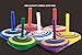 C-POP Multicolor Wooden Spinning Top Toy, - Wood Handmade Spinning Learning Toys for Boys Girls, Pack of 10 (10 PCS)