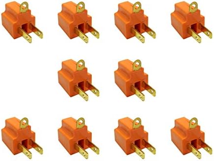 eDragon Polarized 3 Prong to 2 Prong Grounding Converter for AC Outlet, 10 Pack (ED71590)