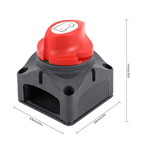 WarmCare 12V/24V Battery Switch Master Isolator Cut On/Off Disconnect Switch for RV Battery Marine Boat Car Vehicle Waterproof - Thumbnail 5