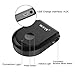 Bluetooth Transmitter,Qcute Bluetooth 4.1 Transmitter Receiver 2-in-1 Wireless Portable Bluetooth Adapter Home/Car Stereo System, 3.5mm Audio Devices, 2 Devices Simultaneously (Black)