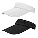 2 Pack Summer Visor Sun Cap - Casual Outdoor Sport Hat for Men and Women