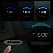 8-in-1 Bluetooth Alarm Clock Radio (Digital) Dual USB Charging Ports, FM Stereo, Dimmable LED Display, Nap & Sleep Timers, Snooze, Multi-Color Night Light (Black)
