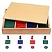 Vidatoy Wooden Colorful Mathematics Stamp Set Montessori Educational Toys For Kids