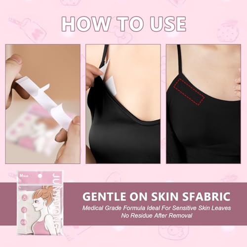 TGIYK 108 Strips Double Sided Body Tape and Fashion Tape, Ransparent Fabric Tape, Invisible Under Clothes, Gentle on The Skin for All Fabric Types, Extra Adhesive Dress Tape