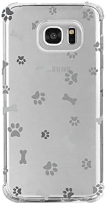 Samsung s7 edge shock absorption case, dog paw and bone pattern Design