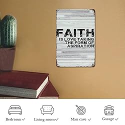 LUIJORGY Family Lettering Metal Sign with Saying