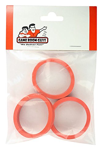 Game Room Guys Set of 3 Red Pinball Flipper Rubber - 3/8