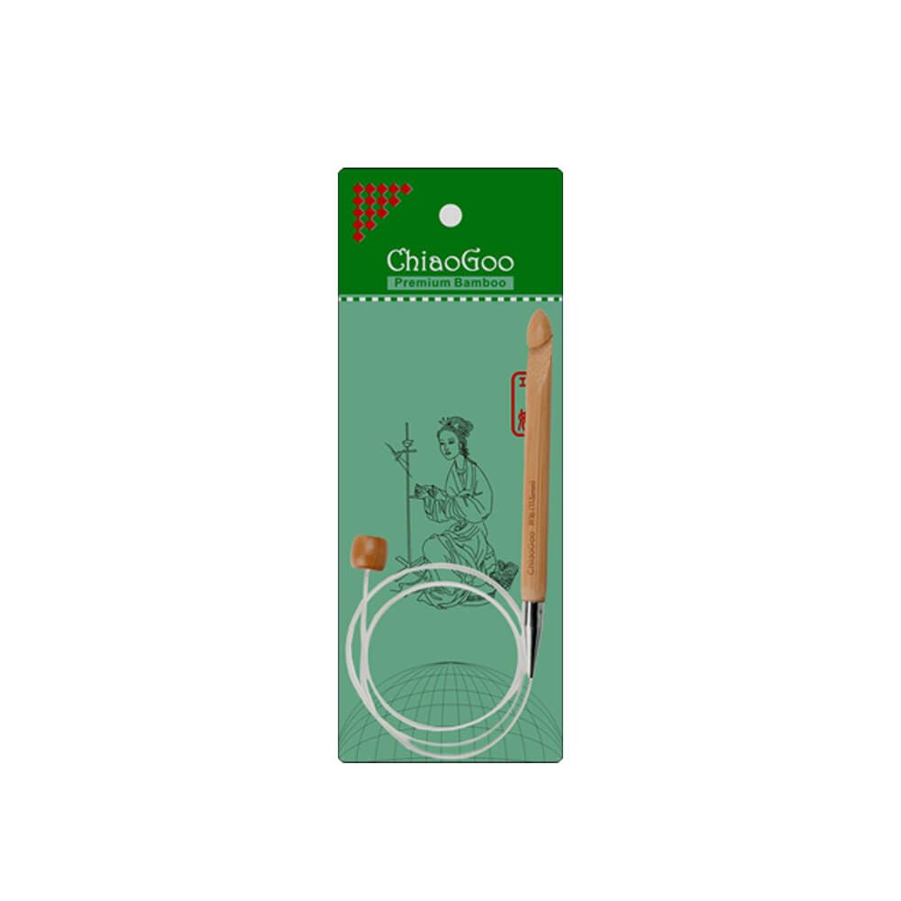 ChiaoGoo Tunisian Hook Flexible 80cm 9.00mm Patina - 1pc