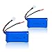 7.4V 1200mAh Lipo Battery for MJX X101 WLtoys V666 V353B UDI U829X RC Drone-Pack of 2