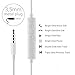 2 PACK - Perfect Sound EarPods with Remote and Mic - Wired Headphones 3.5mm Jack Earphones Stereo Noise Isolation Earbuds fits apple iPhone iPod iPad Mac Android Samsung Galaxy Kindle MP3 MP4