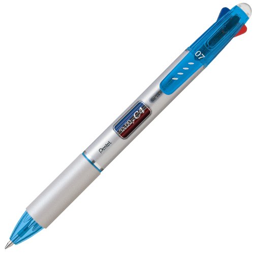 Pentel BPC47 Rolly C4 4-Color 0.7mm Retractable Ballpoint Pen - SkyBlue