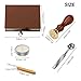 Powstro Retro Wax Seal Stamp Kit Alphabet Wax Sealing Stamps Set Creative Romantic Stamp Maker (ROSE 2)