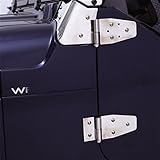 Smittybilt 7420 Door Hinge Set, 76-93 CJ/YJ Full Doors Stainless - Set of 4