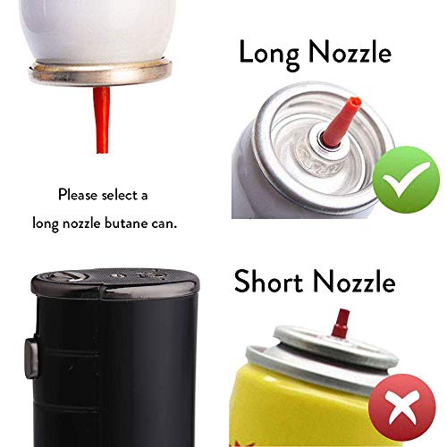 JETPRO Lighter Butane Torch Lighter Triple Jet Flames Heavy Metal Shell with Punch Cutter