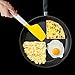 Joseph Joseph Silicone Elevate Egg Spatula with Integrated Tool Rest, White/Yellow