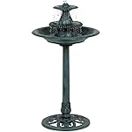 Best Choice Products Garden Decor Pedestal 3-Tier Bird Bath Fountain W/ Pump