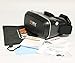 VRKiX Virtual Reality 3D Glasses, VR Headset for 360 Degree Viewing in Smartphone, Compatible with Google Cardboard app, Black