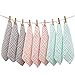 MUKIN Baby Bath Washcloths Cotton Face Towels for Newborn, Ultra Soft Wash Cloths for Babies (Multicolored, 12x12 Inch (Pack of 9))