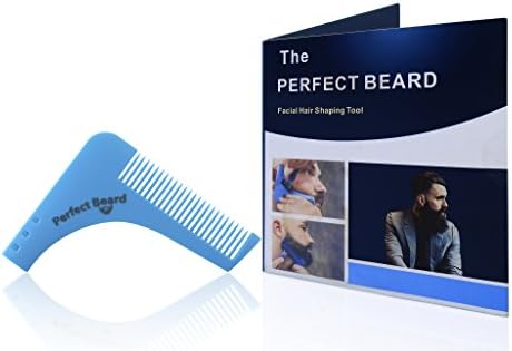 Beard Styling Shaping Tool Comb Trimmer for Any Type of Beard - Trims and Shapes in Minutes - Ideal Goatee Shaper - Gives Perfect Beard Symmetry on Both Sides - Great Neckline Shaping Tool