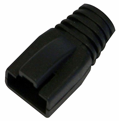 PRO SIGNAL PELR0206 8mm RJ45 Boot for Large Cables, Black, 5 Pack