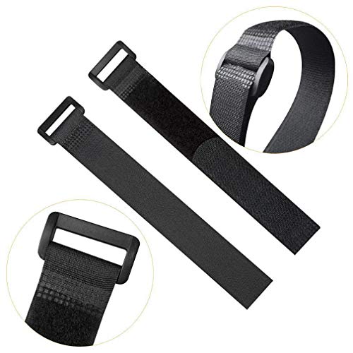 Hook and Loop Straps, Reusable Cinch Straps 1" x 20" Pack of 10 - Thumbnail 4