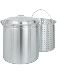 Bayou Classic 4042 42-Quart All-Purpose Aluminum Stockpot with Steam and Boil Basket