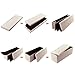 SONGMICS Mazie Collection - 43 Inches Folding Storage Ottoman Bench, Ottoman with Storage, Foot Rest Stool, Load 660 lb, for Living Room, Synthetic Leather, Cream White ULSF70M