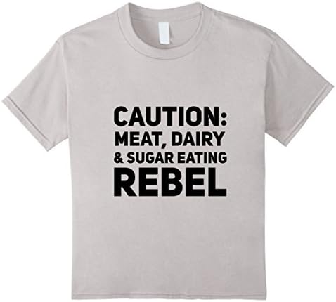 unisex-child Meat Eating Rebel 8 Silver