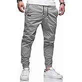 MGYIMOYUGYM Men's Casual Cargo Pants Hiking Pants Workout Joggers Sweatpants for Men