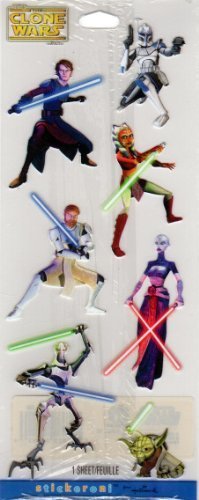 Star Wars the Clone Wars Scrapbook Stickers (06926)