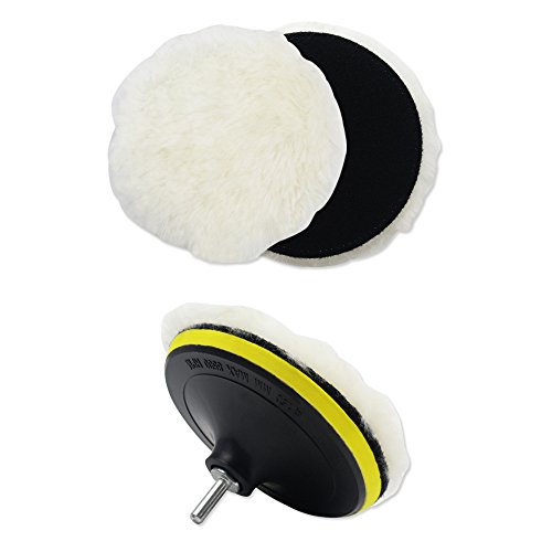 Coceca 7pcs 6 Inch Drill Buffer Attachment with Buffing Wheel, Sponge