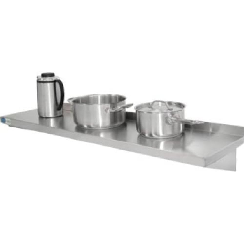 Vogue Durable Stainless Steel Kitchen Shelf | 50kg Capacity | 1200(W) x 300(D) mm | Brackets Included | Y751
