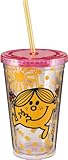 Vandor 44151 Mr. Men Little Miss-Little Miss Sunshine 18 oz Acrylic Travel Cup, Pink, Yellow, and Black