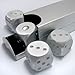 Aluminum Dice 5 in 1 Set Travel Case Deluxe Gift Souvenir