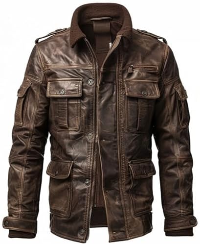 Amazon.com: MERCH ATTIRE US Army Leather M65 Field Jacket Men