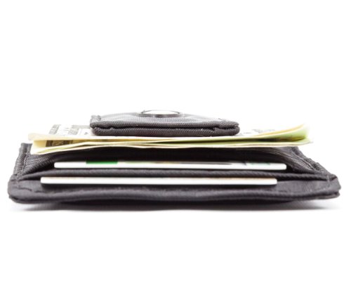 Big Skinny Men's Magnetic Money Clip Slim Wallet, Holds Up to 12 Cards, Black