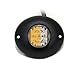 Abrams SAE Class-1 Impact 6 (Amber/White) 18W - 6 LED Snow Plow Truck Vehicle LED Hideaway Surface Mount Strobe Warning Light