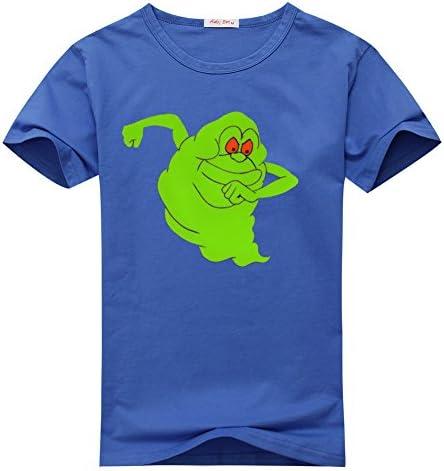 Gamers Fashion Child Kids Boys And Girls Ghostbusters logo classic Cotton T-Shirt 4T/4Y-5Y Blue