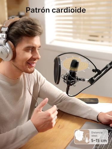 MAONO XLR/USB Condenser Microphone: 192kHz/24bit PC Plug and Play Metal Podcast Microphone Kit with Software, Professional Audio Chipset for Recording, Studio, Voice, YouTube A04 Gen2