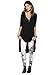 Urban CoCo Women's Half Sleeve High Low Loose Casual T-Shirt Top Tee Dress (X-Large, Black)