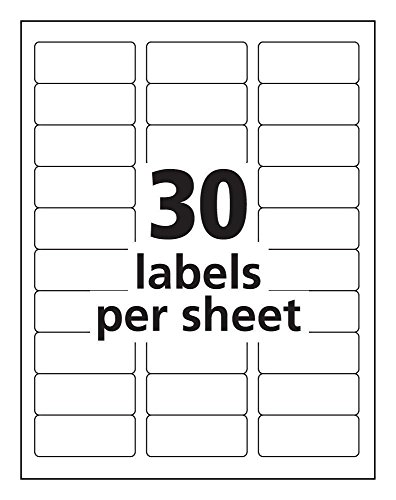 Pro Office Premium 3000 Self Adhesive Address Labels for Laser Printers and Ink Jet Printers, White, Made in USA, 1 x 2.62 Inches, Pack of 3000, Same Size As 08160 and Moree