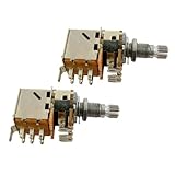 IKN 2pcs Push Pull Guitar Bass Switch Pots Tone